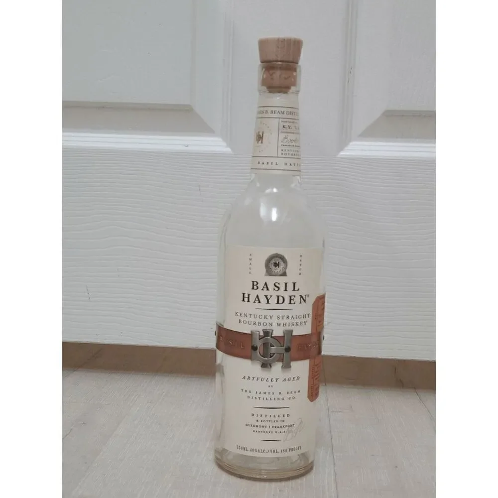 EMPTY Rare Collectible Basil Hayden Kentucky Straight Bourbon Whiskey Bottle
